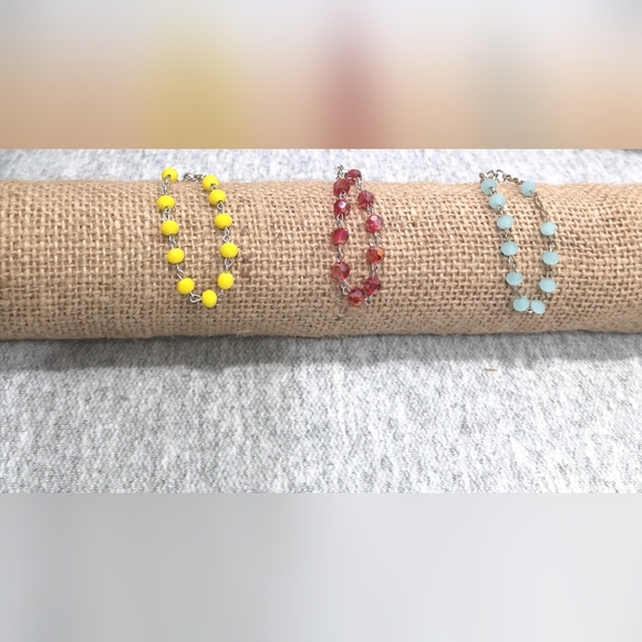 ❤️ 3 Jewelry Displays Burlap Jute - Picture 1 of 7
